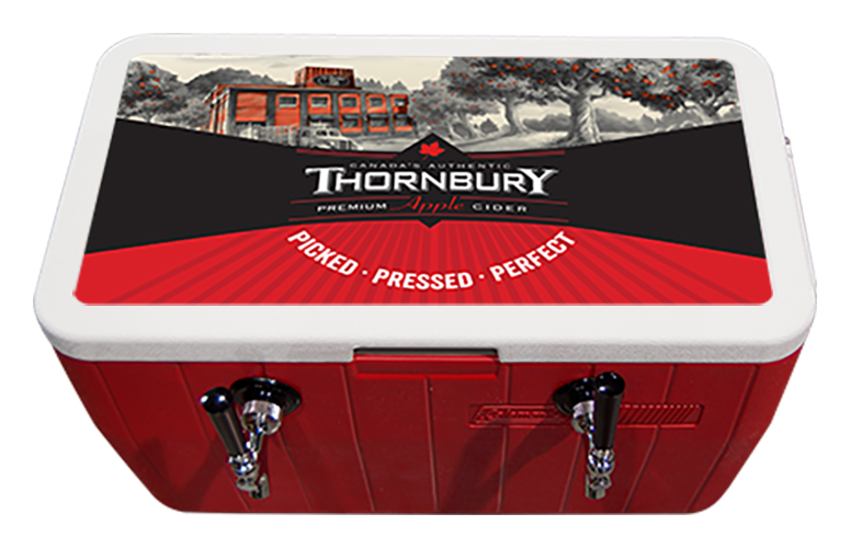 Thornbury Cider - Red Plastic Picnic Cooler - Front.png