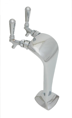 2 TAP CHROME  COBRA TOWER GLYCOL COOLED