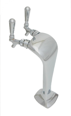 2 TAP CHROME  COBRA TOWER GLYCOL COOLED