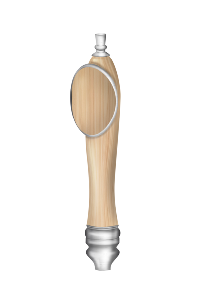 NATURAL CC LG-PUB W/SHIELD (CHR) TAP HANDLE