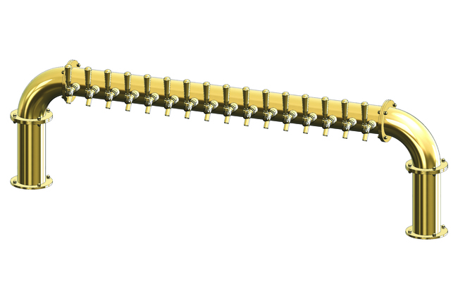 16 TAP(3"OC)CANDY GOLD LIONS GATE "U" CH-MX CLD
