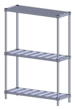 4 KEG STORAGE RACK-68"x 48"x 17"