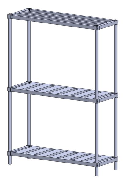 4 KEG STORAGE RACK-68"x 48"x 17"