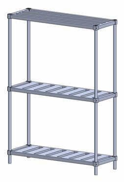 4 KEG STORAGE RACK-68"x 48"x 17"