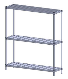 6 KEG STORAGE RACK-68"x 60"x 17"