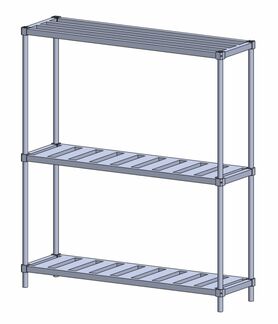 6 KEG STORAGE RACK-68"x 60"x 17"
