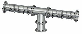 12 TAP BRUSHED SS 6" Dia. EAGLE "T" TOWER GLYCOL COOLED