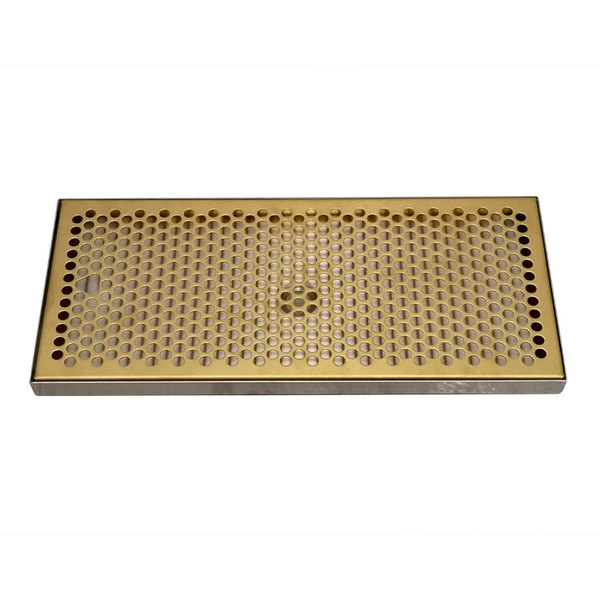 16" x 7" PVD/BSS DRIP TRAY WITH DRAIN