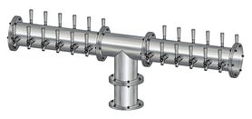 24T BRUSHED SS 6" Dia.(12+12)DBL SERV. EAGLE "T" TOWER CLD