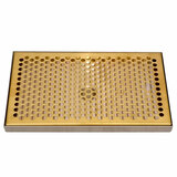 12" x 7" PVD/BSS DRIP TRAY WITH DRAIN
