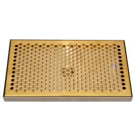 12" x 7" PVD/BSS DRIP TRAY WITH DRAIN