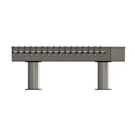 16 TAP BRUSHED SS 2P[4"D]T-TOWER GLYCOL COOLED