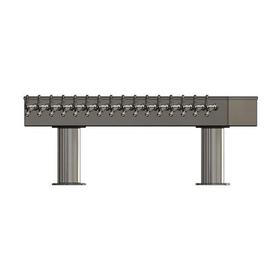 16 TAP BRUSHED SS 2P[4"D]T-TOWER GLYCOL COOLED
