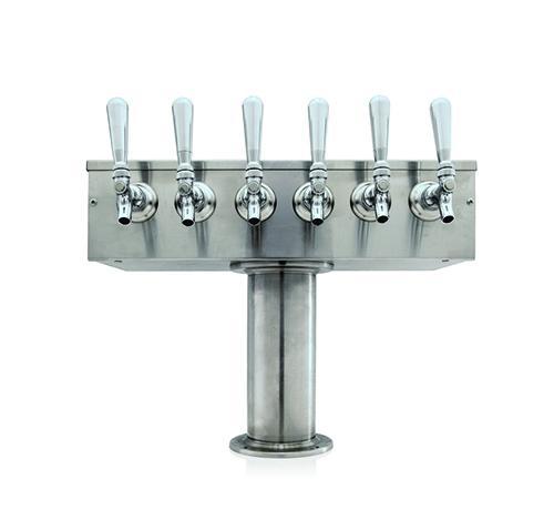 6 TAP BRUSHED SS[4"D]T-TOWER AIR COOLED
