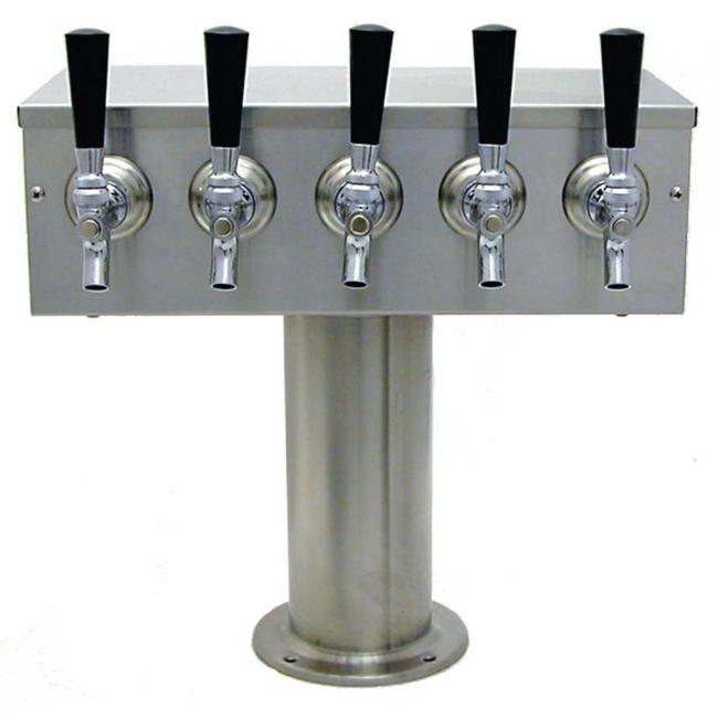 5 TAP BRUSHED SS[4"D]T-TOWER AIR COOLED