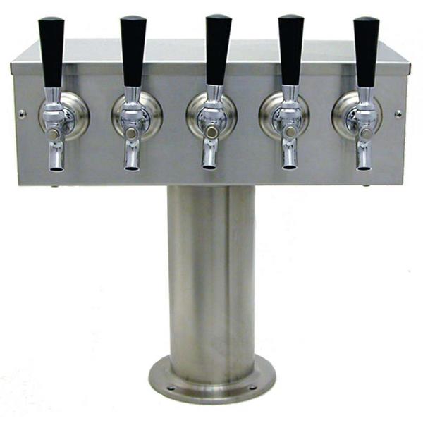 5 TAP BRUSHED SS[4"D]T-TOWER AIR COOLED