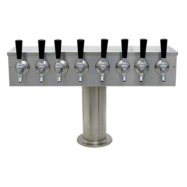 8 TAP BRUSHED SS[4"D]T-TOWER AIR COOLED