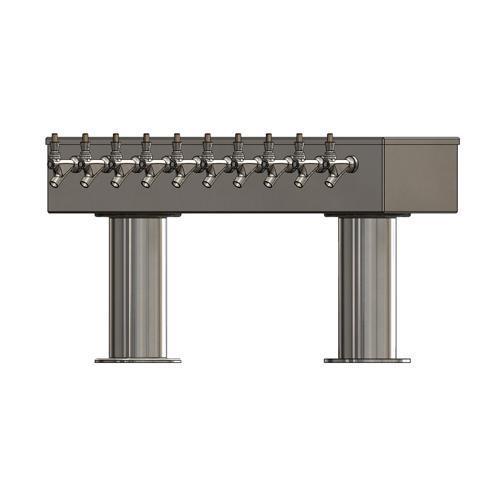 10 TAP BRUSHED SS 2P[4"D]T-TOWER AIR COOLED