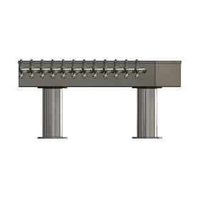 12 TAP BRUSHED SS 2P[4"D]T-TOWER GLYCOL COOLED