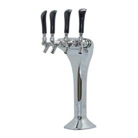 4 TAP CHROME MONGOOSE TOWER GLYCOL COOLED