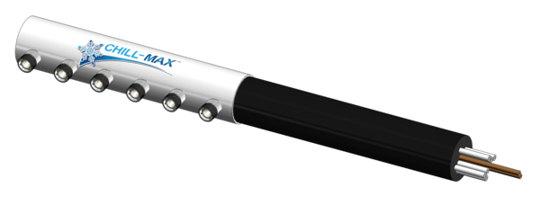 6 TAP(4"OC)4"DIA PIPE-SIDE EXIT CARTRIDGE-GLYCOL COOLED