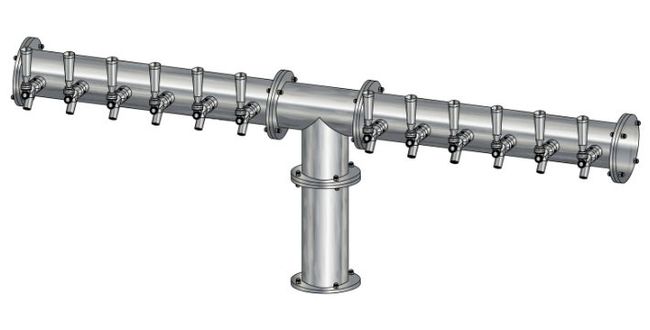 12 TAP(4"OC)BRUSHED SS CONDOR "T" CH-MX CLD