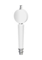WHITE ROUND CONICAL (CHR) TAP HANDLE