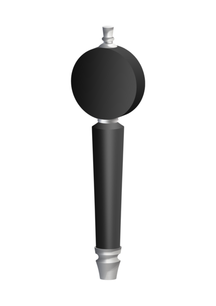 BLK ROUND CONICAL (CHR) TAP HANDLE