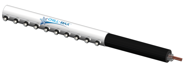 10 TAP(4"OC)4"DIA PIPE-SIDE EXIT CARTRIDGE-GLYCOL COOLED
