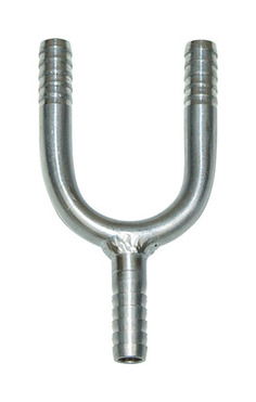 304SS 1/4" BARB "U" BEND WITH 1/4" BARB STEM