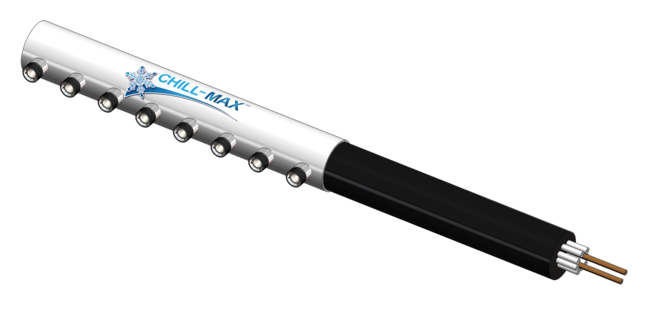 8 TAP(4"OC)4"DIA PIPE-SIDE EXIT CARTRIDGE-GLYCOL COOLED