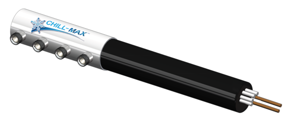 4 TAP(4"OC)4"DIA PIPE-SIDE EXIT CARTRIDGE-GLYCOL COOLED