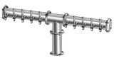 10 TAP(4"OC)POLISHED SS CONDOR "T" CH-MX CLD