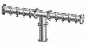 10 TAP(4"OC)POLISHED SS CONDOR "T" CH-MX CLD