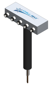 5 TAP(3"OC)3"DIA "T"- BOTTOM EXIT CARTRIDGE-GLYCOL COOLED