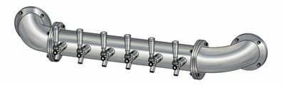 6 TAP(3"OC)POLISHED SS LIONS GATE WM CH-MX CLD