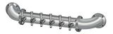 6 TAP(3"OC)POLISHED SS LIONS GATE WM CH-MX CLD