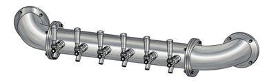 6 TAP(3"OC)POLISHED SS LIONS GATE WM CH-MX CLD