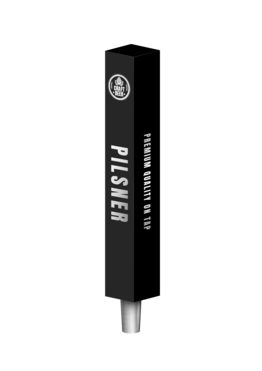 BR-2S 4CP BLK BATON (CHR) TAP HANDLE
