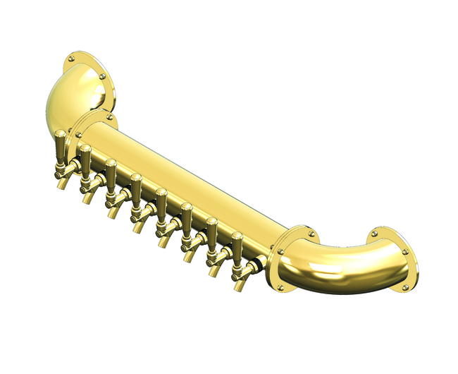 6 TAP(3"OC)CANDY GOLD LIONS GATE WM CH-MX CLD