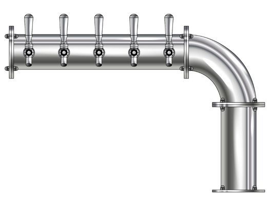 5 TAP(4"OC)POLISHED SS LINX R7 CH-MX AIR