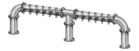 12 TAP(4"OC)BRUSHED SS LIONS GATE 3P CH-MX CLD