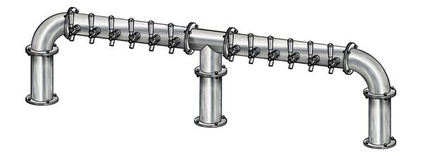 12 TAP(4"OC)BRUSHED SS LIONS GATE 3P CH-MX CLD