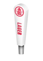 BR-2S 4CP WHITE T-BIRD (CHR) TAP HANDLE