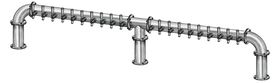 20 TAP(4"OC)BRUSHED SS LIONS GATE 3P CH-MX CLD