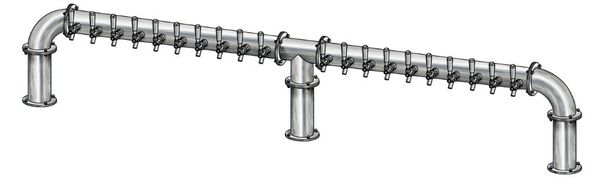 20 TAP(4"OC)BRUSHED SS LIONS GATE 3P CH-MX CLD