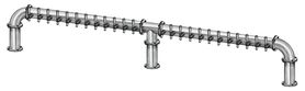 24 TAP(4"OC)BRUSHED SS LIONS GATE 3P CH-MX CLD
