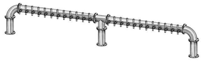 24 TAP(4"OC)BRUSHED SS LIONS GATE 3P CH-MX CLD