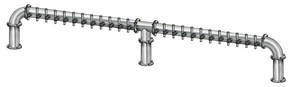 24 TAP(4"OC)BRUSHED SS LIONS GATE 3P CH-MX CLD