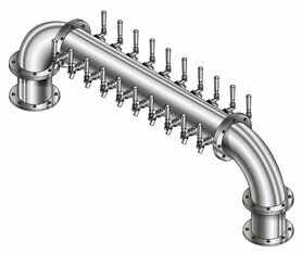 20 TAP POLISH SS 6"Dia(10+10) DBL SERV GOLDEN GATE TOWER CLD